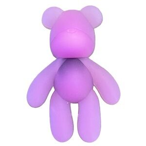 Pink Clear Bear Croc Charm